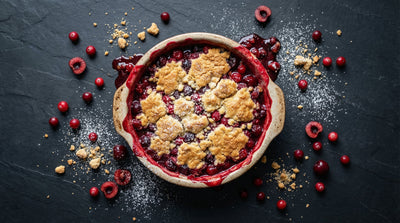 Cherry + Cranberry Dump Cake