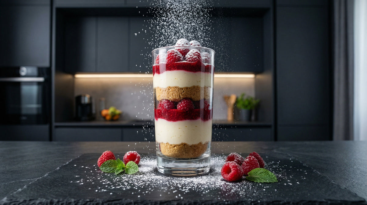 Raspberry Cheesecake in Snow