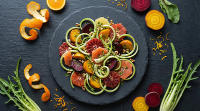 Warm Puntarelle-Citrus  Salad & Roasted Beets